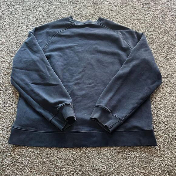 VTG Y2K Nike Grey Tag Pullover Crewneck Sweatshirt Navy Blue Mens Size XL - Picture 3 of 6